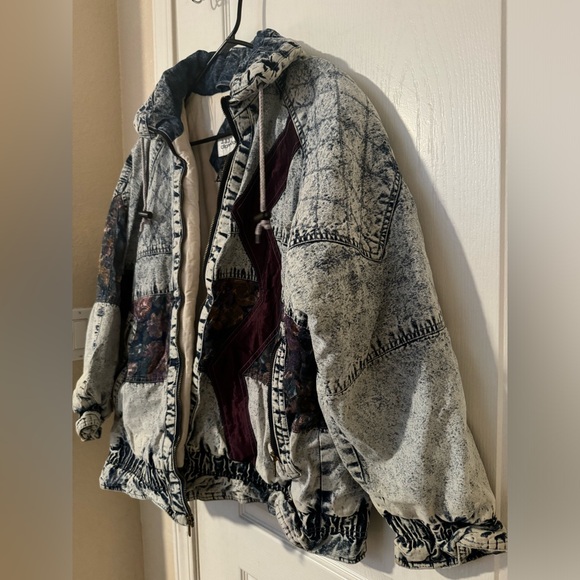 Vintage Clipper Bay Multi Fabric Patchwork Jacket - Small - Picture 5 of 5